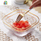 餐具网红创意家用水晶透明耐热北欧金边玻璃盘水果捞沙拉个性汤碗 FENGHOU 四边碗套装