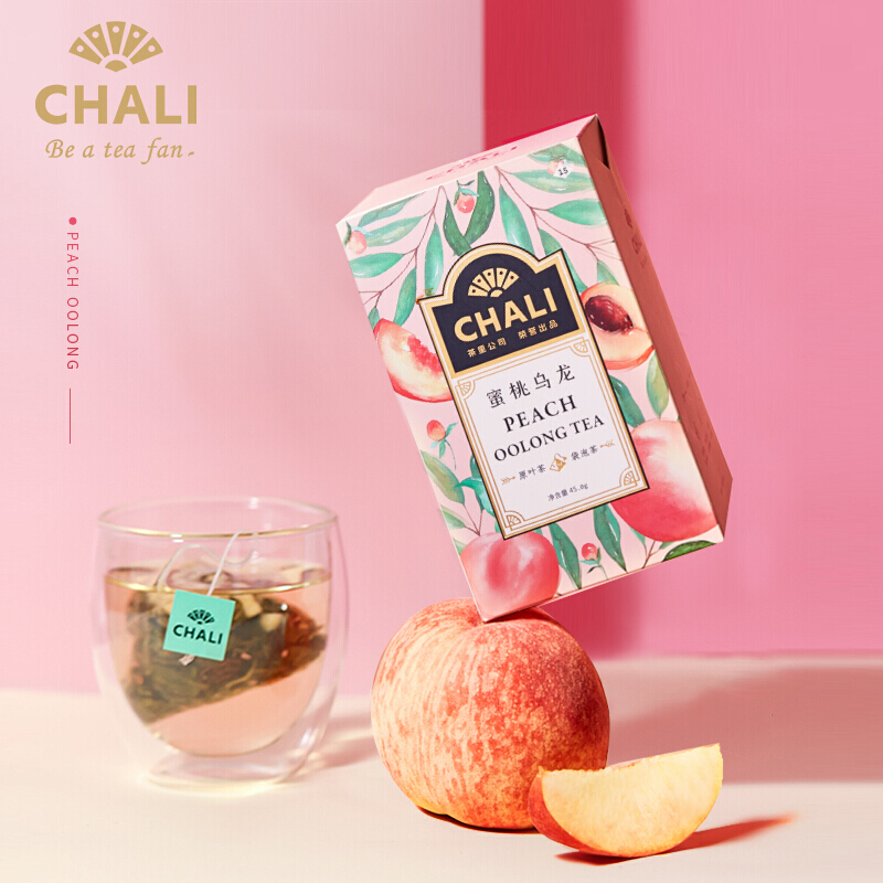 ChaLi茶里花果茶蜜桃乌龙茶水果茶果粒茶袋泡茶白桃乌龙茶包热泡冷泡水果茶