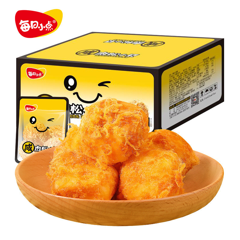 每日小点咸肉松小贝蛋糕肉松蛋糕休闲食品营养咸肉松夹心面包