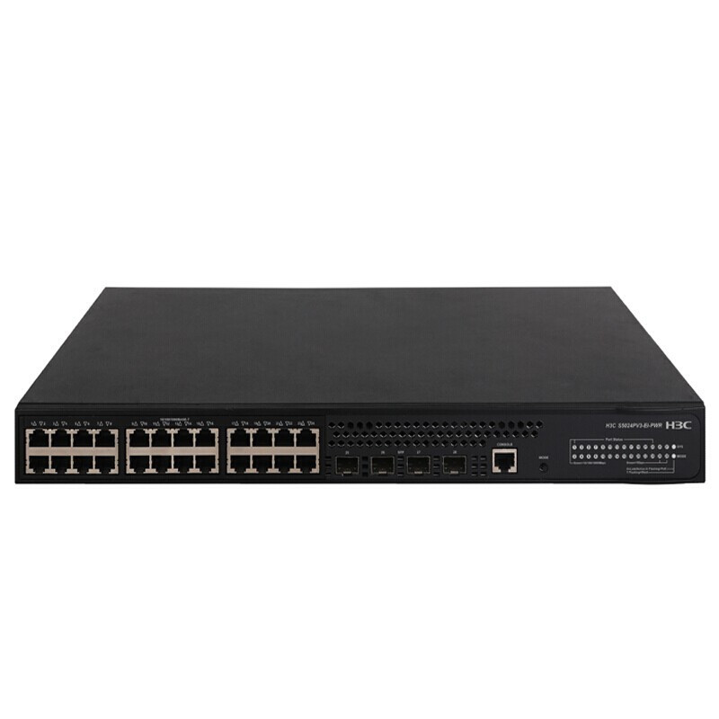 华三(H3C)S5024PV5-EI-HPWR 企业级网络交换机 24千兆电口+4千兆光口二层网管 POE供电370W