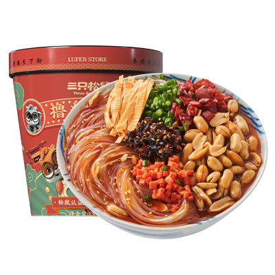 三只松鼠_酸辣粉130g*5速食方便粉丝