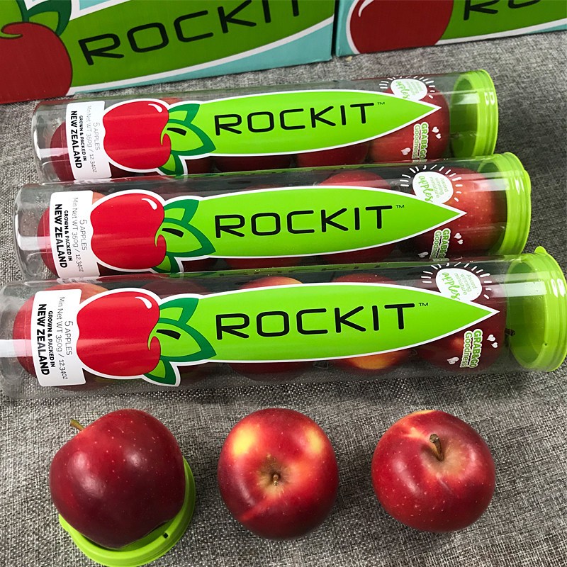 顺丰快递[熊猫鸟]新西兰进口 乐淇 rockit 火箭苹果 樱桃小苹果 5个/筒 8筒 单果70g左右