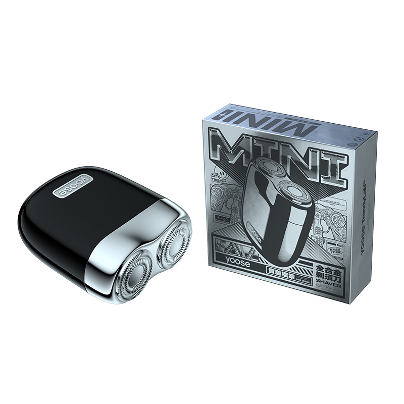 有色(yoose)电动剃须刀 迷你便携款 便携合金机身刮胡刀 MINI2.0 暗夜黑 / 个高清大图