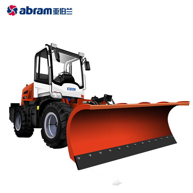 亚伯兰ABRAM-3200SX 大型四轮驾驶式扫雪车 道路清雪机市政环卫马路清扫除雪车 配滚刷+雪铲高清大图