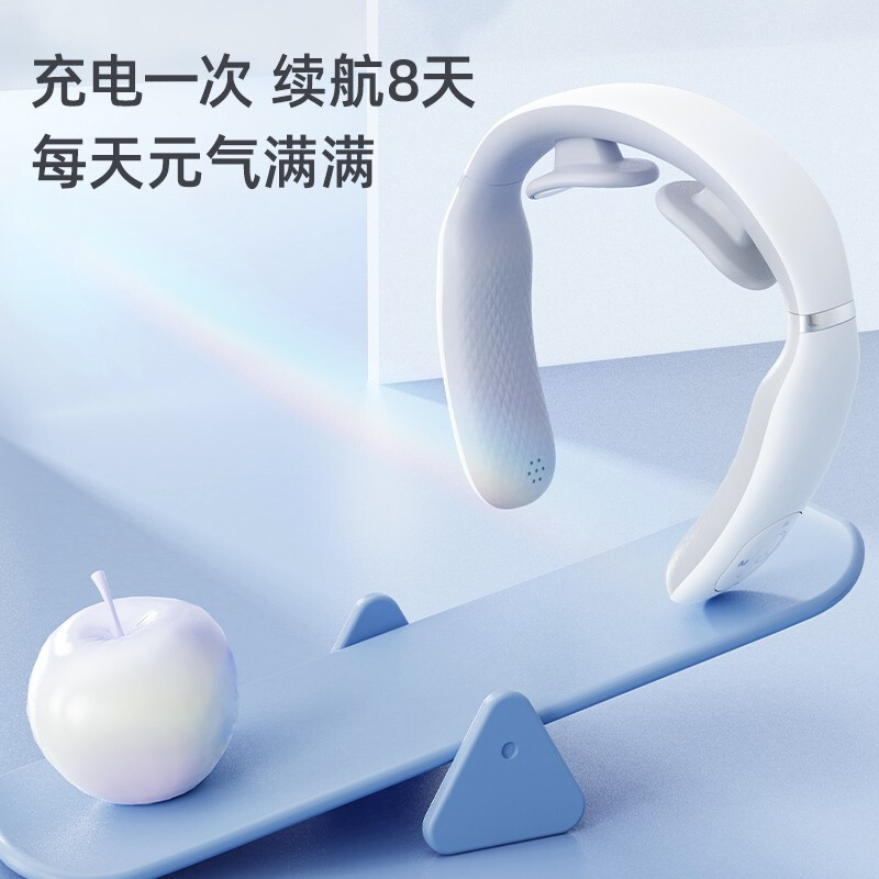 小熊(bear) 颈椎按摩器 颈部按摩仪 肩颈护理热敷脉冲护颈仪 节日送礼 AMQ-A03D2