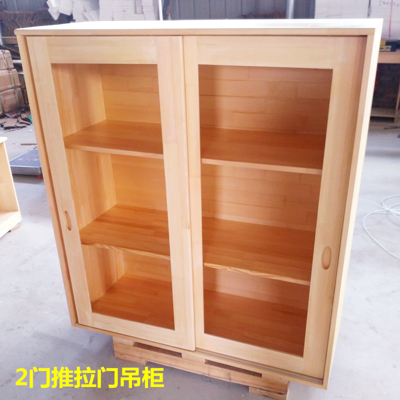 森美人实木厨房吊柜壁橱阳台储物柜卫生间挂柜挂墙式浴室卧室顶柜墙壁柜高清大图