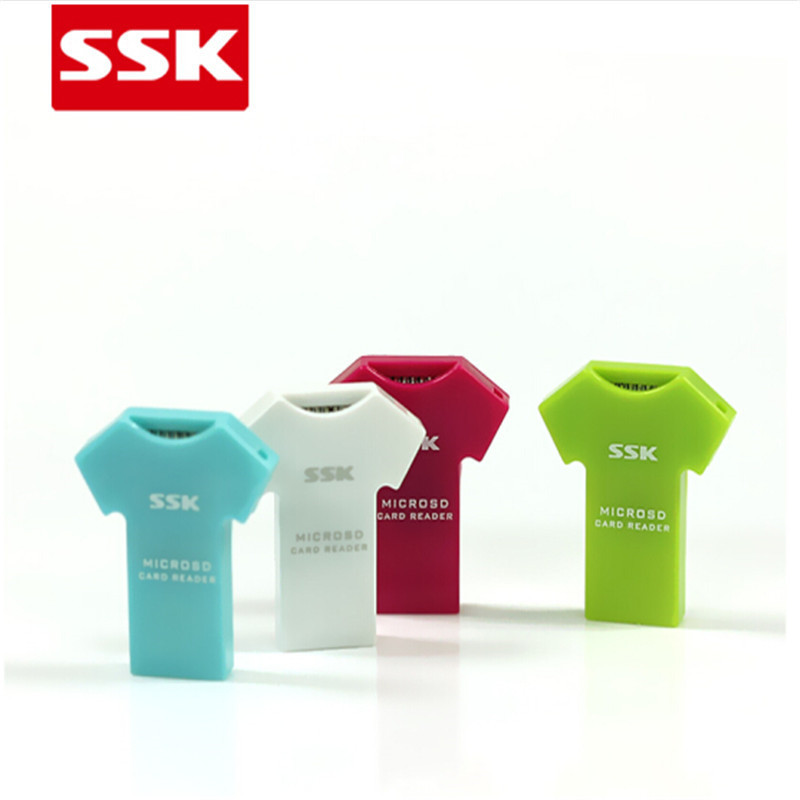 飚王(SSK)SCRS052 T恤型 TF卡个性迷你小巧读卡器手机卡读卡器