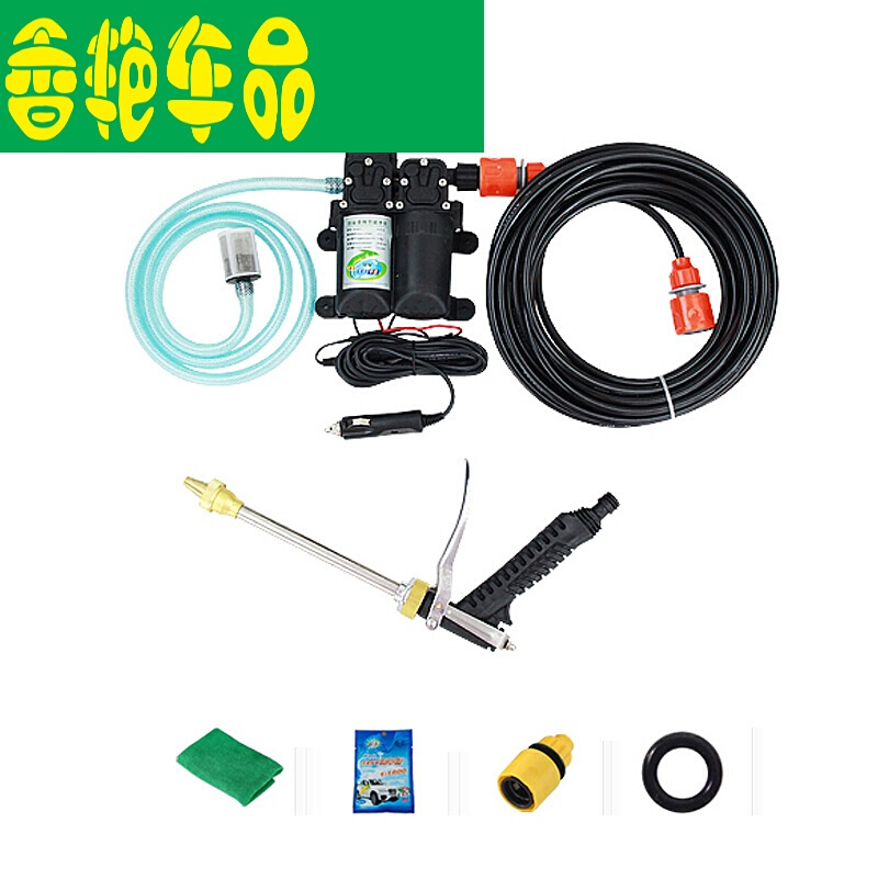 车载洗车机220V高压水枪洗车泵12v家用便携式刷车水泵神器