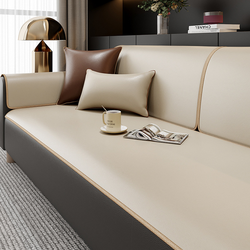 添福运 新中式四季沙发垫套装沙发套罩巾套装坐垫子巾秋冬季坐垫子防滑红木沙发垫子中国风皮质沙发垫123组合沙发贵妃可定制高清大图