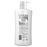 [吴亦凡同款]清扬(CLEAR)去屑洗发水 清新净透型750g 所有发质 适用于成人[ 联合利华]