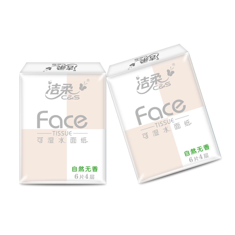 洁柔(C&S) Face粉超迷你手帕纸4层6片18包*6条*1箱高清大图