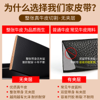 七匹狼皮带男士真皮纯牛皮正品高档品牌针扣男式裤腰带牛仔裤裤带