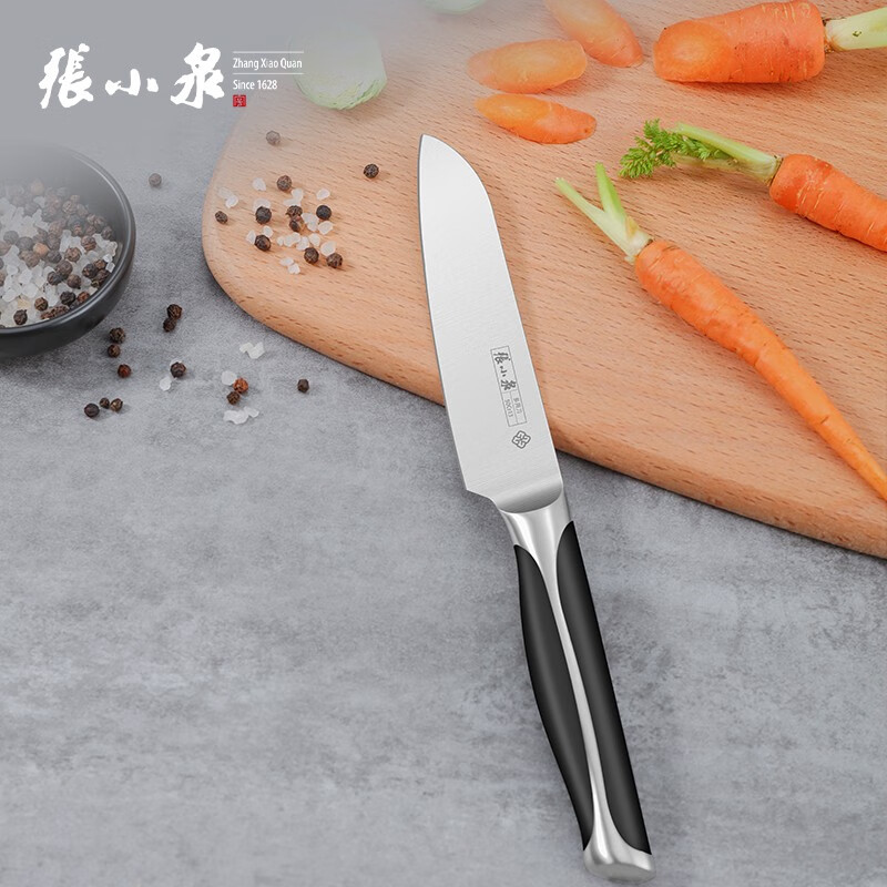 张小泉水果刀削皮刀西瓜刀家用切菜刀厨房不锈钢多功能刀切片刀瓜果刀小 正宗小厨刀水果刀高清大图