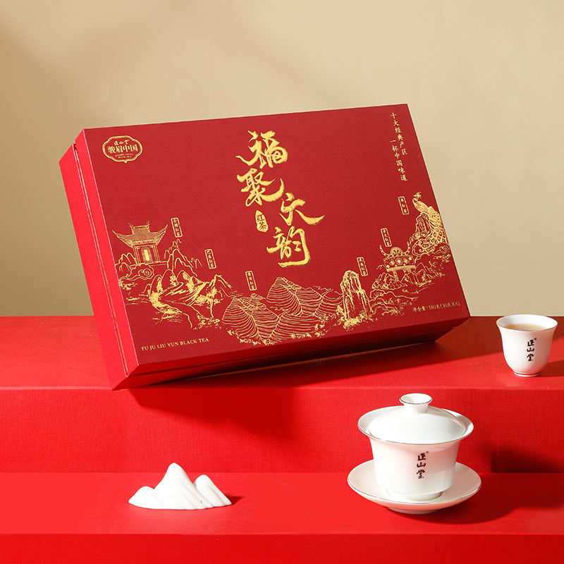 [正山堂]福聚六韵礼盒 1盒 180g/盒 红茶 六大产区茶叶 味道香醇 回甘高清大图
