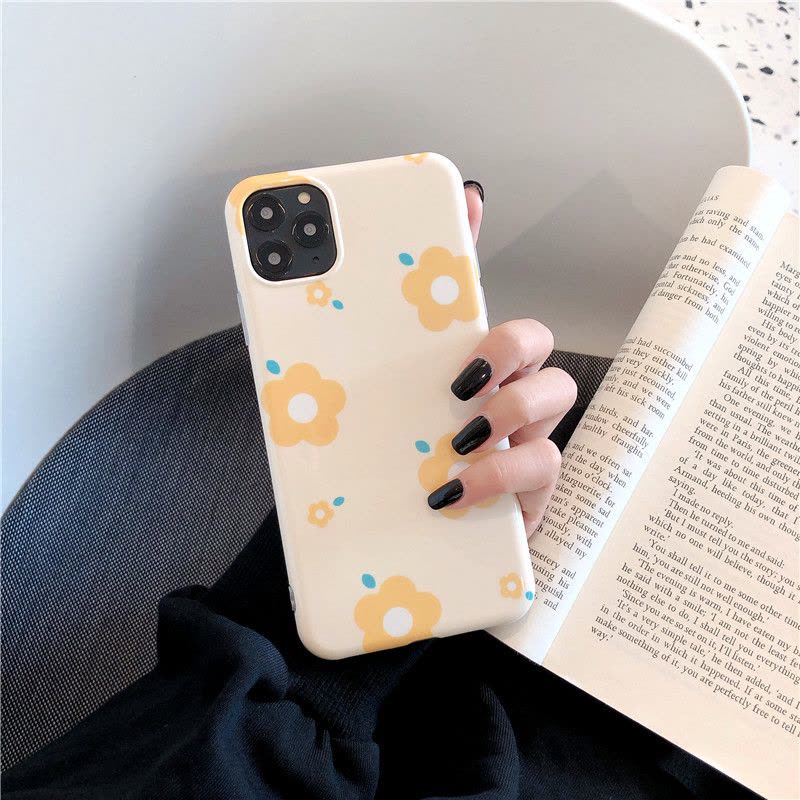 ins泫雅风色花朵iphone11 pro max手机壳xs苹果xr小花7p硅胶8plus网红xmax支架ipon真智力图片