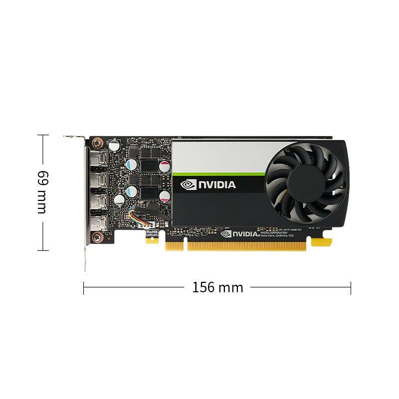 丽台(LEADTEK)NVIDIA T1000 4G GDDR6 CUDA核心896图灵架构 多屏/平面制图设计专业 工业包装图片