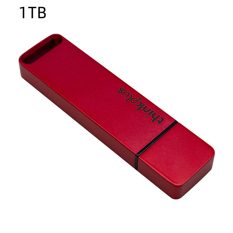 联想ThinkPlus 移动固态U盘 1000Mb/s USB3.2高速传输闪存U盘 TU100Pro 红色 1TB