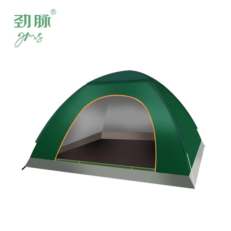 劲脉 全自动露营帐篷 墨绿-200*200*130CM 顶高清大图