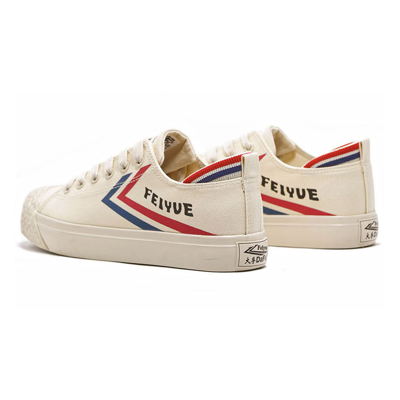 Feiyue/飞跃女鞋低帮帆布鞋米色系带休闲潮流百搭新款男鞋2255