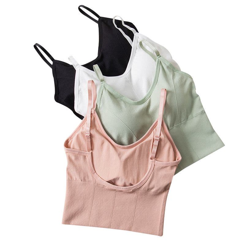 浪莎文胸女士夏季U型大背心式性感文胸无钢圈聚拢内搭打底运动胸罩内衣单件1件图片