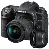 尼康(Nikon) D7500(18-55mm+35mm F1.8G)数码单反相机 双镜头套装 约2088万像素