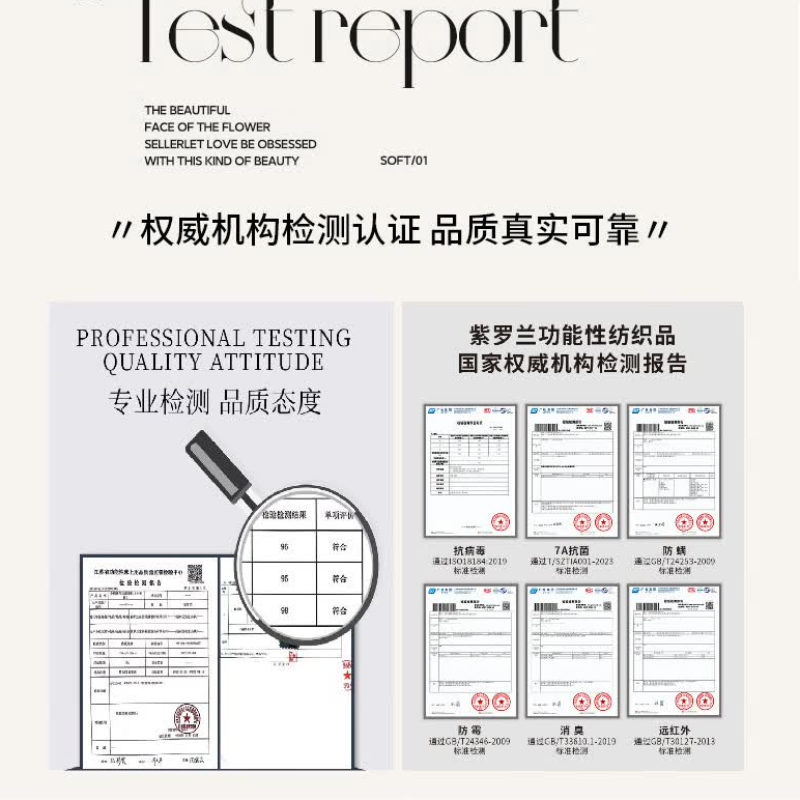 紫罗兰 全棉印花抗菌四件套 春涧 床单款 VDZLPSS13151高清大图