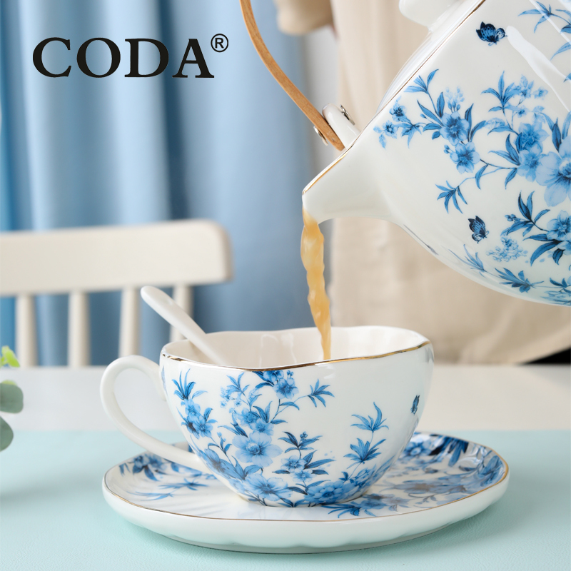 蔻达CODA 青花瓷 蝶舞茶具套装 D2311 /套
