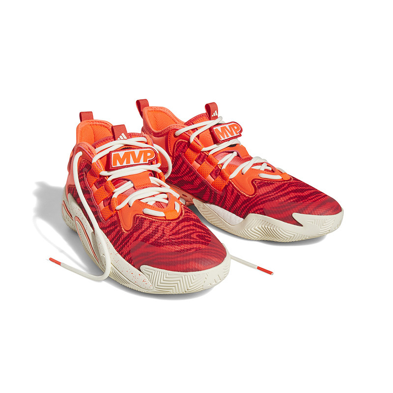 adidas BYW Select 轻便耐磨防滑 低帮 篮球鞋 男女同款 红橙色 IF2165