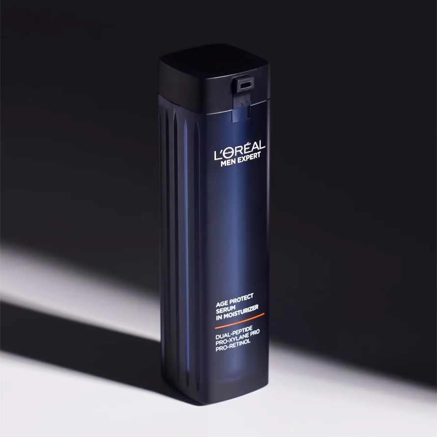 欧莱雅男士青春肌源紧致精华乳50ml 修护保湿抗皱紧致面霜乳液高清大图