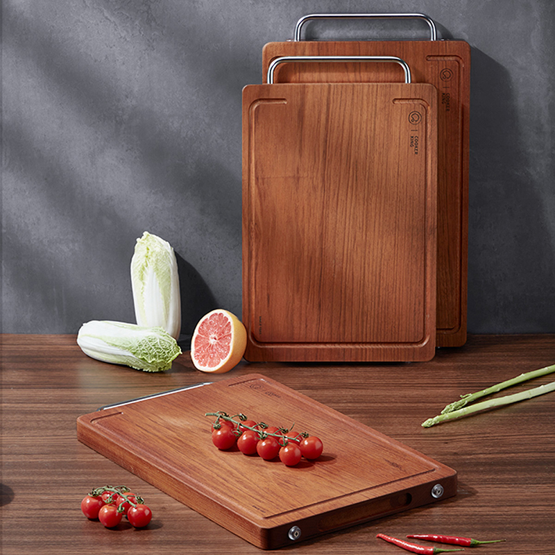 炊大皇砧板厨房家用花梨木加厚整木砧板切菜板案板刀板擀面板小hlm01