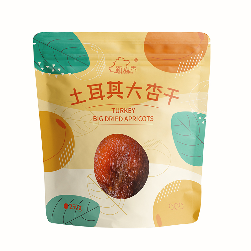 新边界果干果脯蜜饯零食无核杏肉250g土耳其大杏干