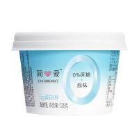 简爱 0蔗糖酸奶135g*12杯 3.8g天然乳蛋白质低温酸奶