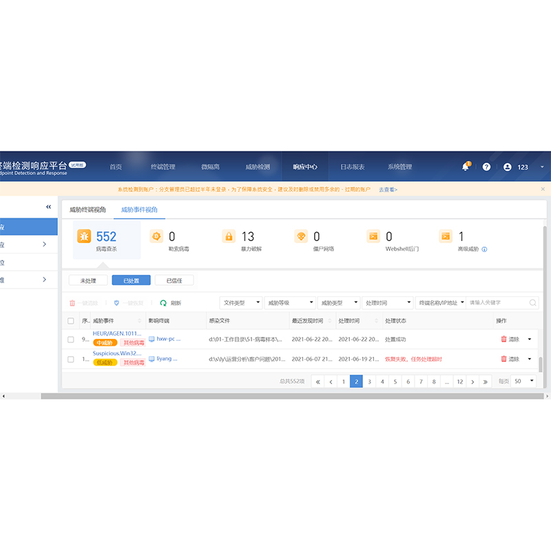 信特安 深信服/SANGFOR EDR-4D 服务器防病毒系统高清大图