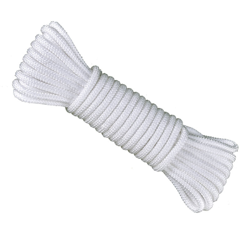 工霸(GONGBA)耐磨尼龙绳安全绳尼龙编织绳帐蓬绳捆绑绳子 6mm 100米/捆 1捆