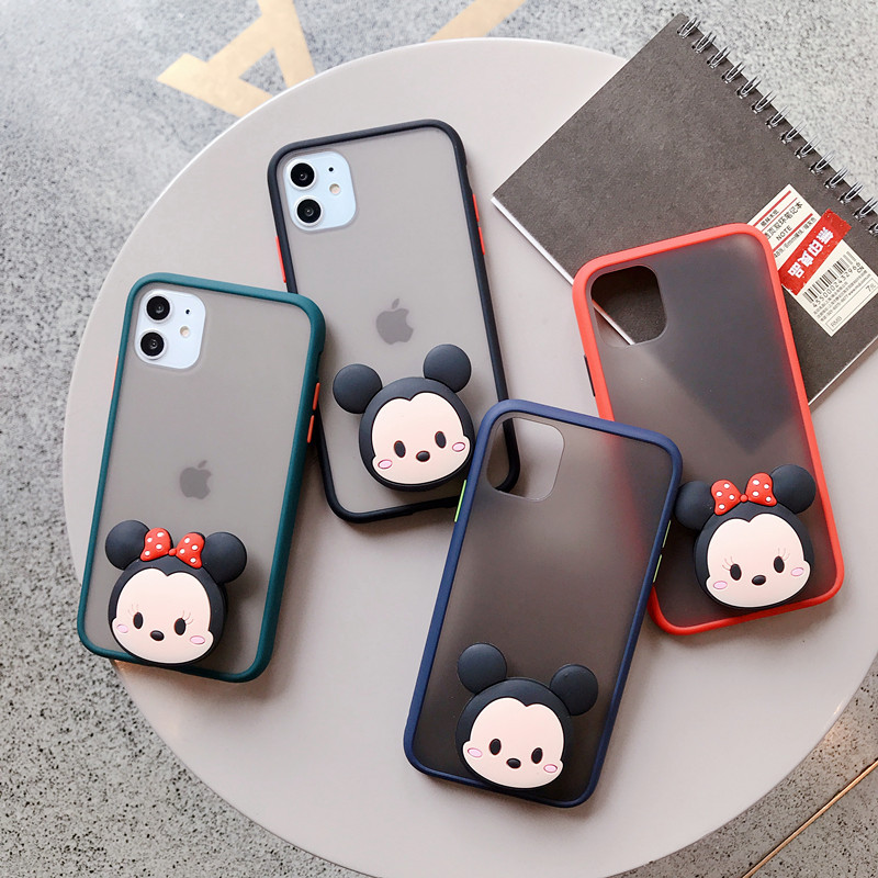 火豹三星S8手机壳S8+新款撞色磨砂S8软壳S9保护套硅胶防摔S9+外壳个性创意潮牌S9卡通支架男女情侣