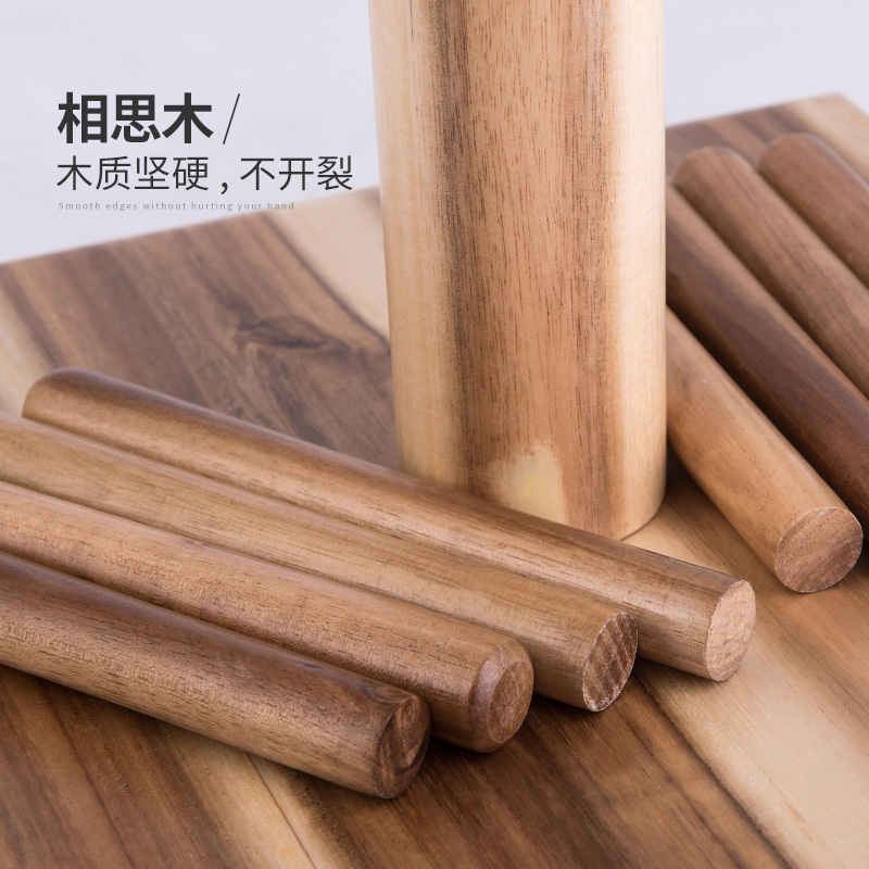 全实木衣帽架落地挂衣架单杆式家用卧室简约现代原木置物衣服架子晾衣杆 三维工匠 [方盘底]象牙白158W 中高清大图