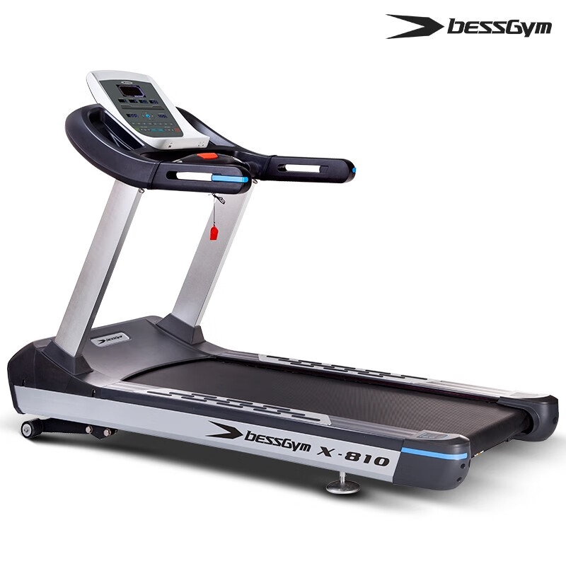 必动(BESSGYM)跑步机家用高端静音X810运动健身房会所商用跑步机 大型LED数码窗口