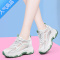 SUNTEK小白鞋2023年夏季新款网面镂空透气轻便运动内增高女鞋子