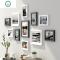 客厅照片墙装饰免打孔卧室创意相片墙墙贴墙上相册墙相框挂墙组合 封后 (实木A常规款11框)黑白搭配+黑白风景