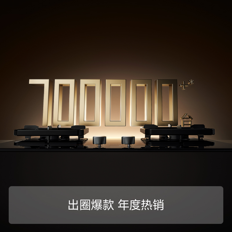 方太(FOTILE)家用嵌入式双灶台 可调节换装灶具 5.2kW*猛火燃气灶 70%高热效 TF27B 天然气B高清大图