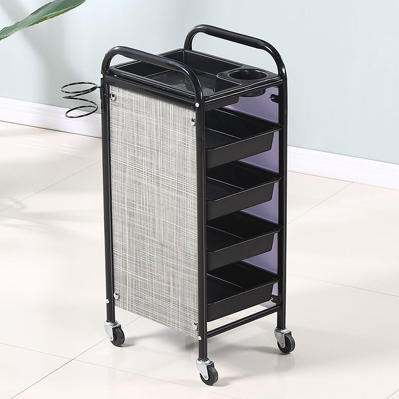 复古美发车发廊手推车杠车它墅美容小推车理发店烫染工具车