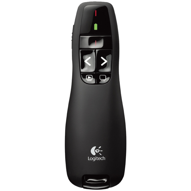 罗技(Logitech) R400 无线演示器 ppt翻页笔 演示笔(激光笔)电子笔 投影仪遥控笔 十年经典