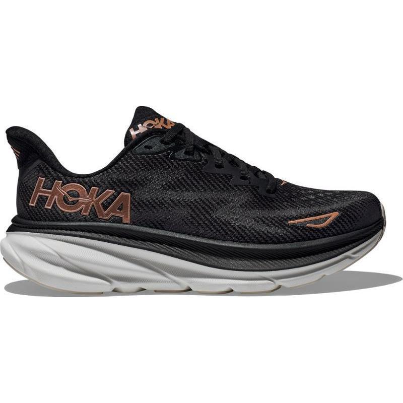 Hoka OneOne女士轻盈缓震跑步鞋舒适透气设计适合日常跑步 BLACK/ROSE_GOLD 42