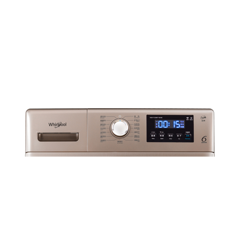 惠而浦(Whirlpool)WG-F100871BHIE 10公斤全自动智能洗烘一体洗衣机