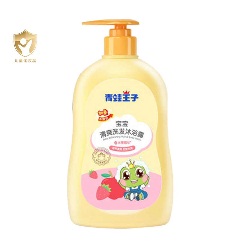 青蛙王子婴儿沐浴露洗发水二合一水果精华320ml