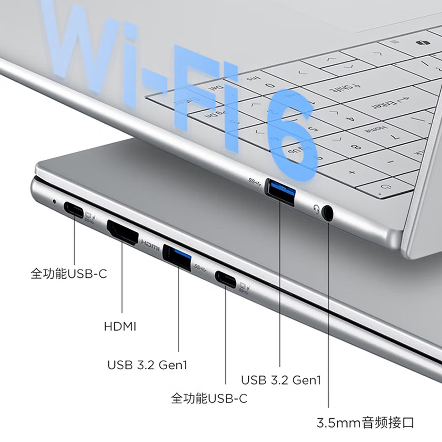 联想(Lenovo)来酷N175L Air16 16英寸轻薄笔记本电脑(Ultra5-125H 32G 1T 2.5K 120Hz)商务办公学习娱乐 背光键盘高清大图