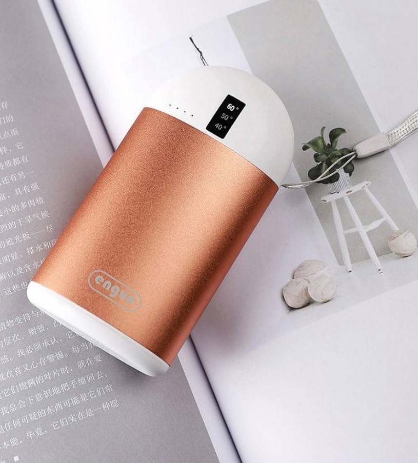 恩谷ENGUE温度显示暖手宝移动电源EG-LP68超大容量快速充电便携暖手设计高清大图
