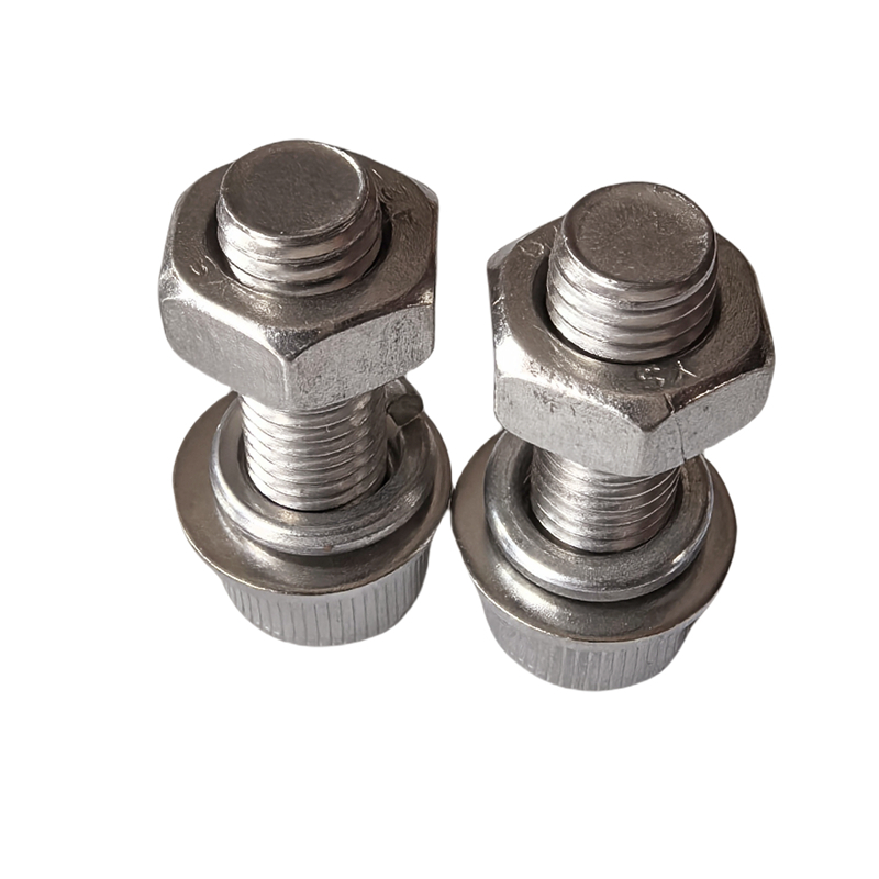 vzi 不锈钢杯头内六角平弹垫螺母四件套 M8*25(20套) 包高清大图