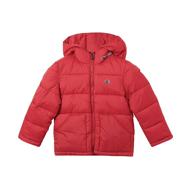 Champion/冠军男女童锦纶连帽外套经典logo图案端儿童卫衣/帽衫