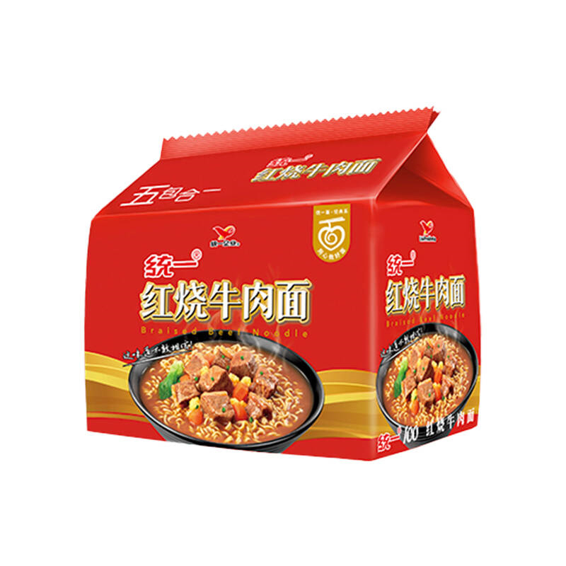 统一 老坛酸菜牛肉面121g+红烧牛肉面103克*5袋/2包+泡面香肠240g